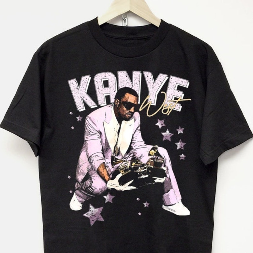 KANYE WEST T-SHIRT Retro Rap Tee Drake Dennis Rodman Travis Scott